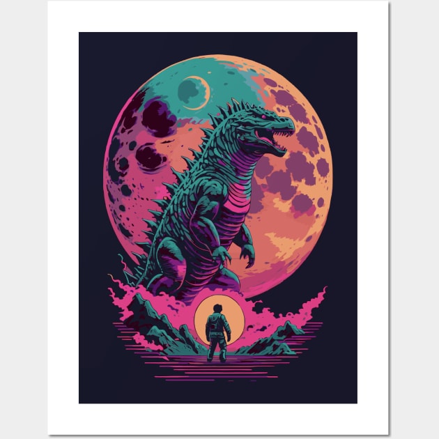 Moonlight Zilla Wall Art by DeathAnarchy